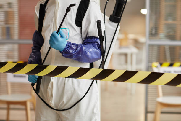 Professional Sewage Cleanup technician working in Paterson, NJ
